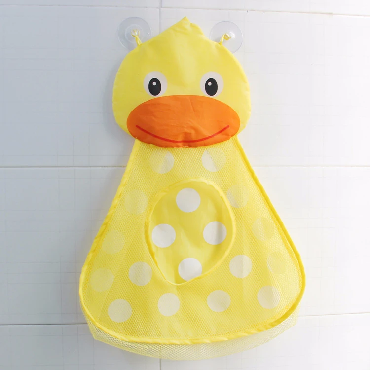 Baby Shower игрушки для ванной для детей школьная сумка для детей Игрушки для ванны из сетчатого материала и прикольной сумочкой с изображением утки, лягушки сумка для хранения с сильной присоской Ванная комната