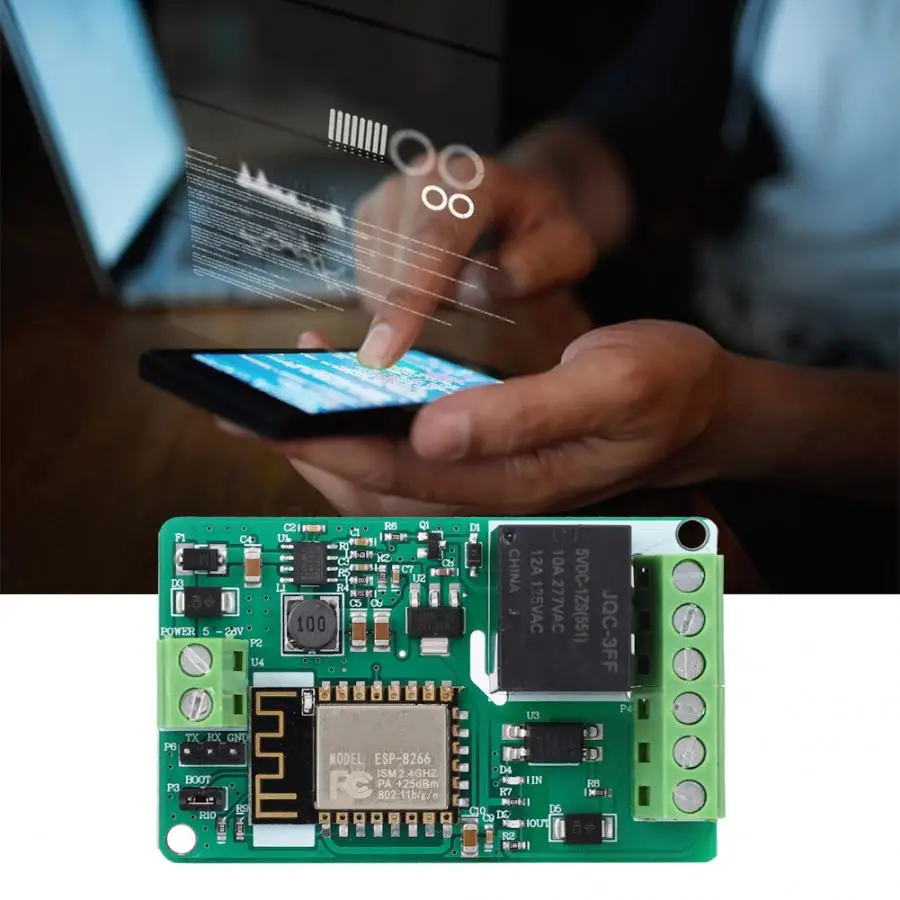 

ESP8266 WIFI Relay Module TCP HTTP Protocol Controlled Network Relay WIFI Module with overcurrent and overvoltage protection