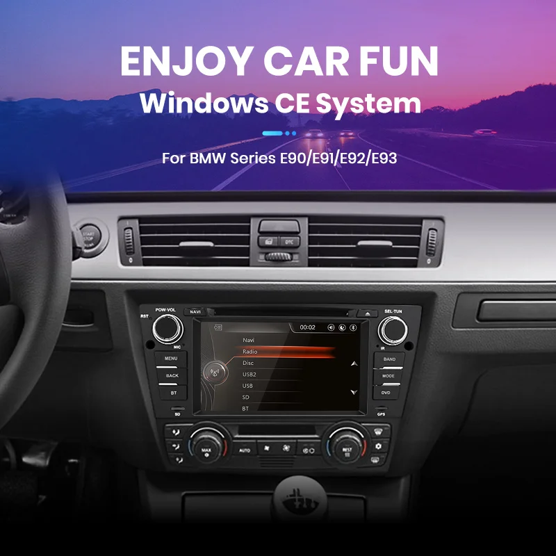 Top Junsun 2 din Car Radio car dvd player for BMW 3 Series E90 E91 E92 E93 Android 9.0 GPS navigation 4+64GB Optional 1