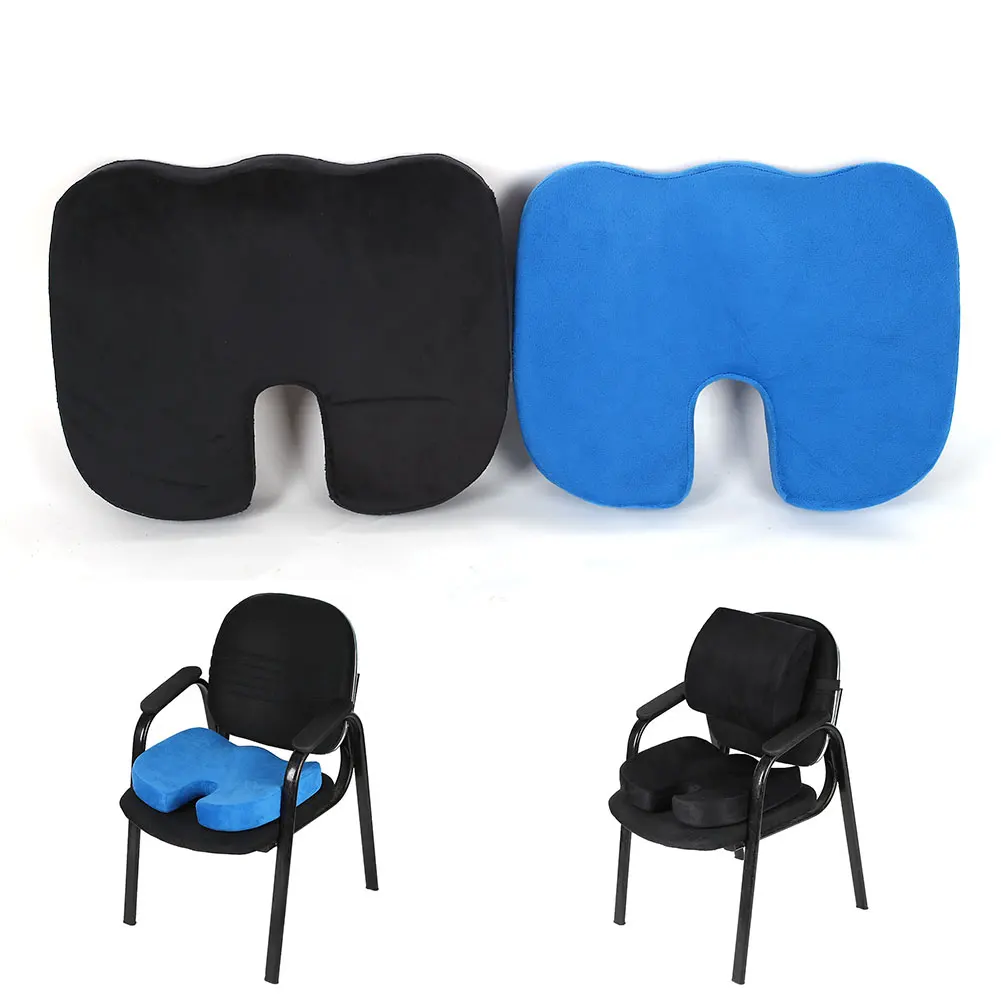 Ортопедическое сиденье из пеноматериала для офиса, поддержка поясничной подушки, облегчение боли