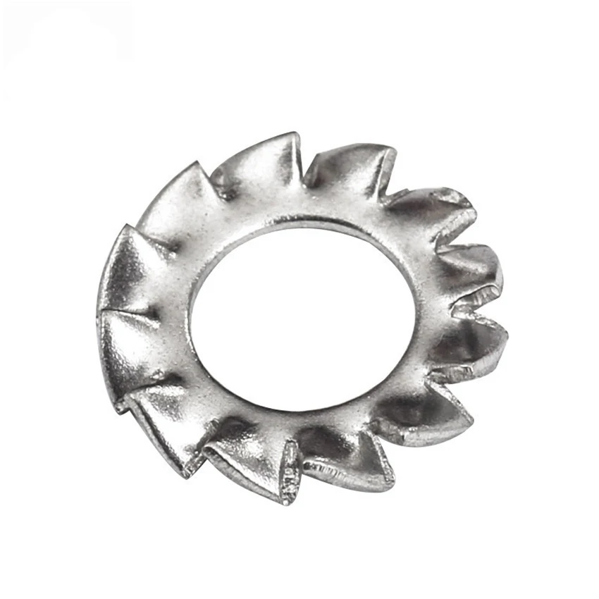 700pcs 5 Sizes External Tooth Starlock Washers Locking Washer