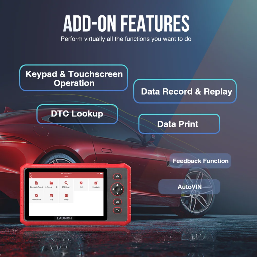Оригинальный Автомобильный сканер LAUNCH X431 CRP909X OBD2 автомобильный диагностический