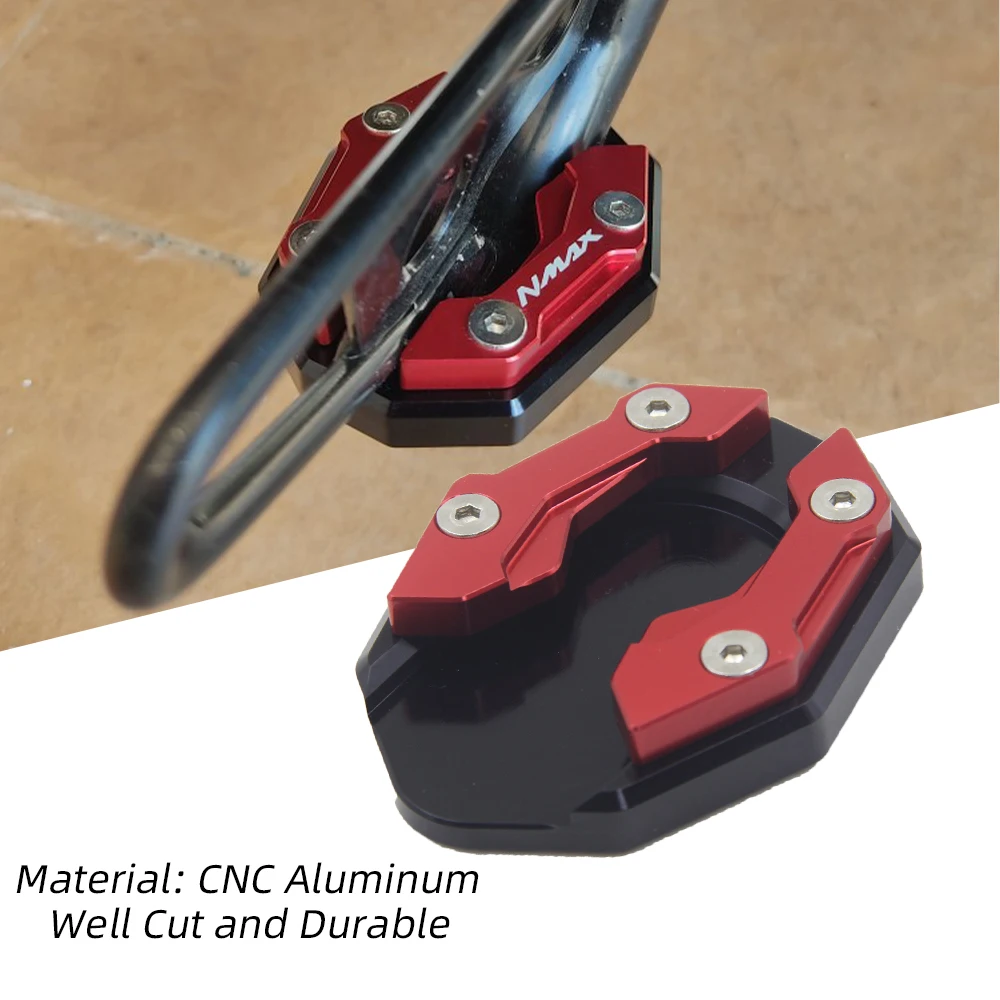 CNC Motorcycle Kickstand Side Stand Enlarge Foot Extension Pad For Yamaha NMAX 155 XMAX 300 MT-15 2015-Motorcycle Kickstand