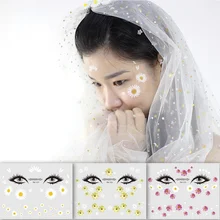 Face Waterproof Temporary Tatoo Freckles Makeup Sticker Eye Decals Masquerade Party Freckles Sticker Clavicle Arm Tattoo Sticker