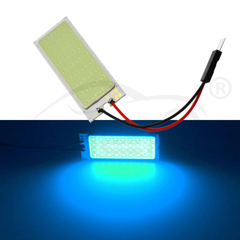 Hviero Red White T10 W5W C5W C10W 24 36 48Smd Cob Led Panel Auto Reading Map Lamp Panel light Dome Festoon BA9S 3Adapter DC 12v Car Led