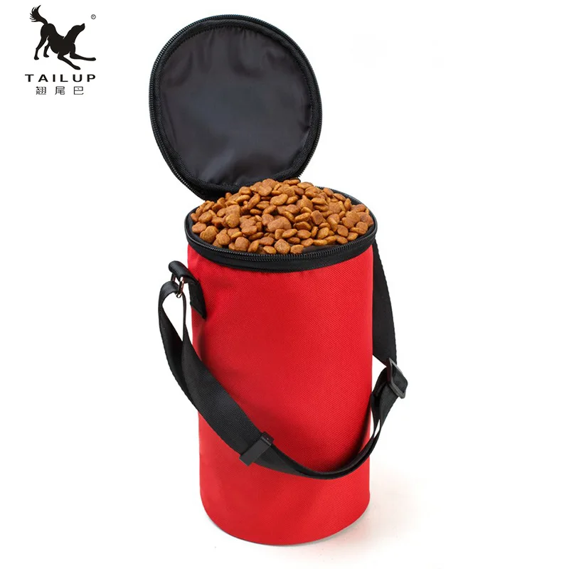 

Manufacturers Currently Available with Top Cover Pet Dog Cat Grain Bag Teddy Dog Food Snack Bowl Bucket Perfect for Portable