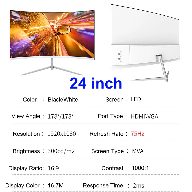 24inch White