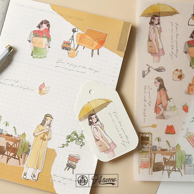 20 компл./лот Kawaii канцелярские наклейки молодежная серия здесь дневник планировщик декоративные мобильный наклейки Скрапбукинг ручные поделки наклейки
