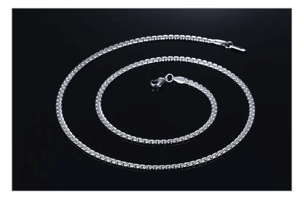 Vnox 2" цепочка на шею для мужчин классические простые мужские ювелирные изделия из нержавеющей стали 3 мм ширина Панк Рокки ювелирные изделия серебро золото цвет