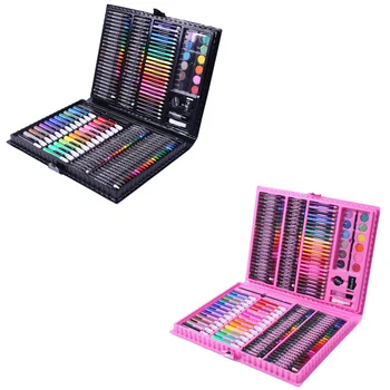 

168 Art Set Painting Watercolor Drawing Tools Art Marker Brush Pen Supplies Kids For Gift Box Office Stationery