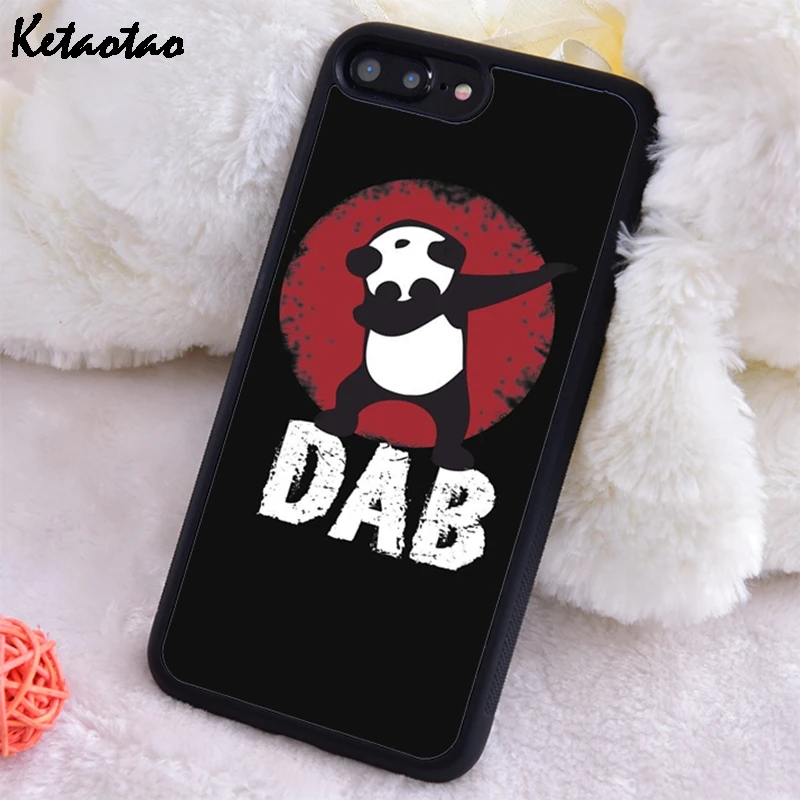 Ketaotao panda Dab Hip Hop Soft TPU Silicone Phone Case Cover For iPhone 6S 7 8 Plus 5S SE X XS XR 11 PRO MAX samsung | Мобильные