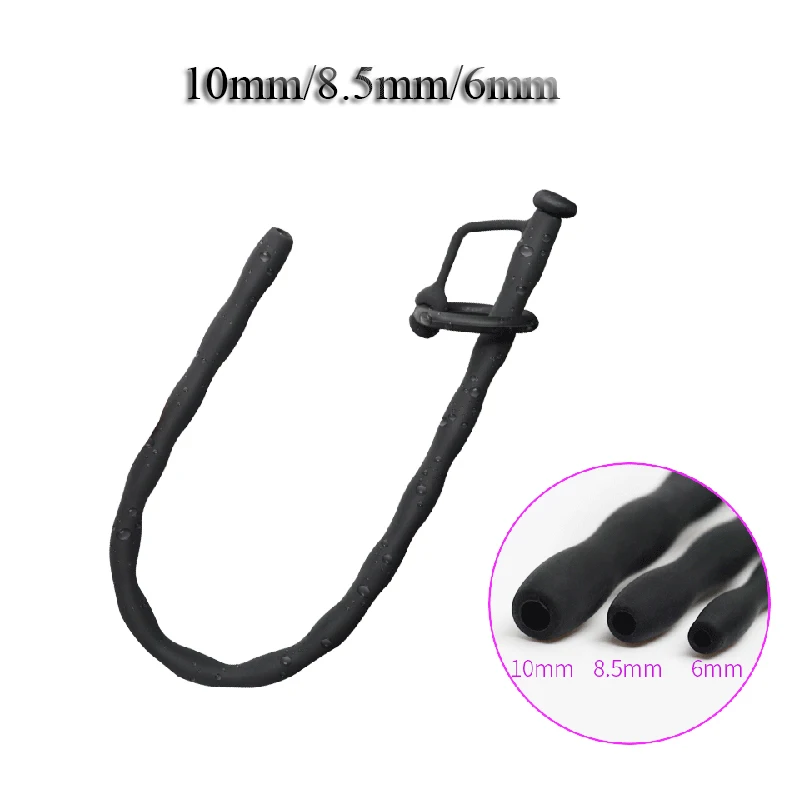 6/8.5/10mm Urethral Dilators Silicone Sound Dilator Male Penis Plug Urethra Catheter Stimulator Masturbator Sex Toy for Men