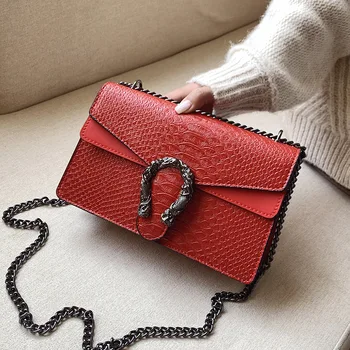 

Women's Shoulder Bag Chic Wallet and Handbag Women Handbag Flip Chain British Style Ladies Solid Color Shoulder Luxury PU Bag