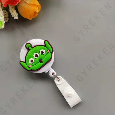 New Cute Cartoon Retractable Pull Badge Reel ID Lanyard Name Tag Card Nurse Badge Holder lovely Kids Reels Office Supplies - Color: 10