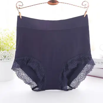 

QA199 High waist women panties comfortable plus size lace underwear sexy breathable lingerie ladies briefs top quality