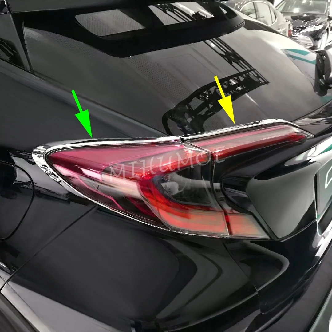 

Tail Light Strips For Toyota C-HR CHR 2017 2018 2019 Chrome Taillight Rear Lamp Cover Surrounds
