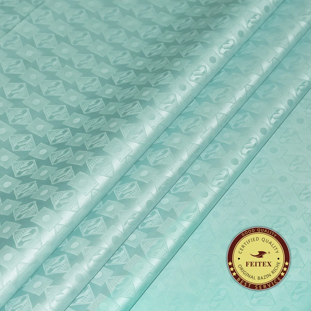 Африканская популярная морская парча 5/10 метров превосходный хлопок жаккард Feitex Базен Riche ткань Parfum немецкий Текстиль