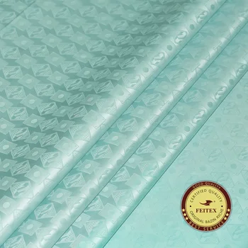 

African Popular Guinea Brocade 5/10 Meters Superior Cotton Jacquard Feitex Original Bazin Riche Fabric Parfum Germany Textile