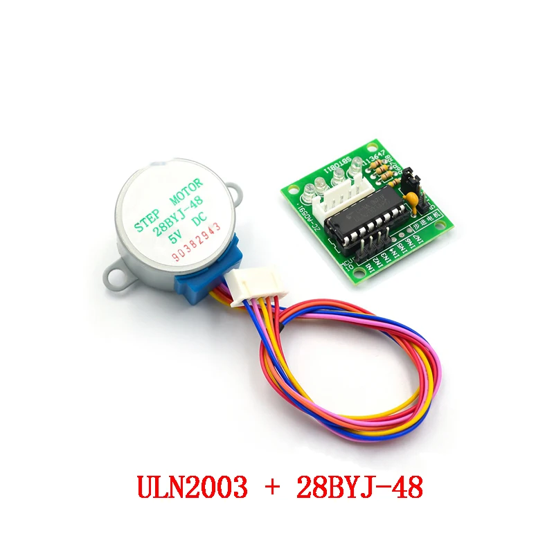 4 фазный шаговый двигатель с редуктором постоянного тока 28BYJ 48 5 в 12 В + плата