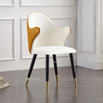 

Modern Dining Chair Simple Sample Board Room Office Chair Creative Back Desk Living Room Chair Reception Negotiating Chairs