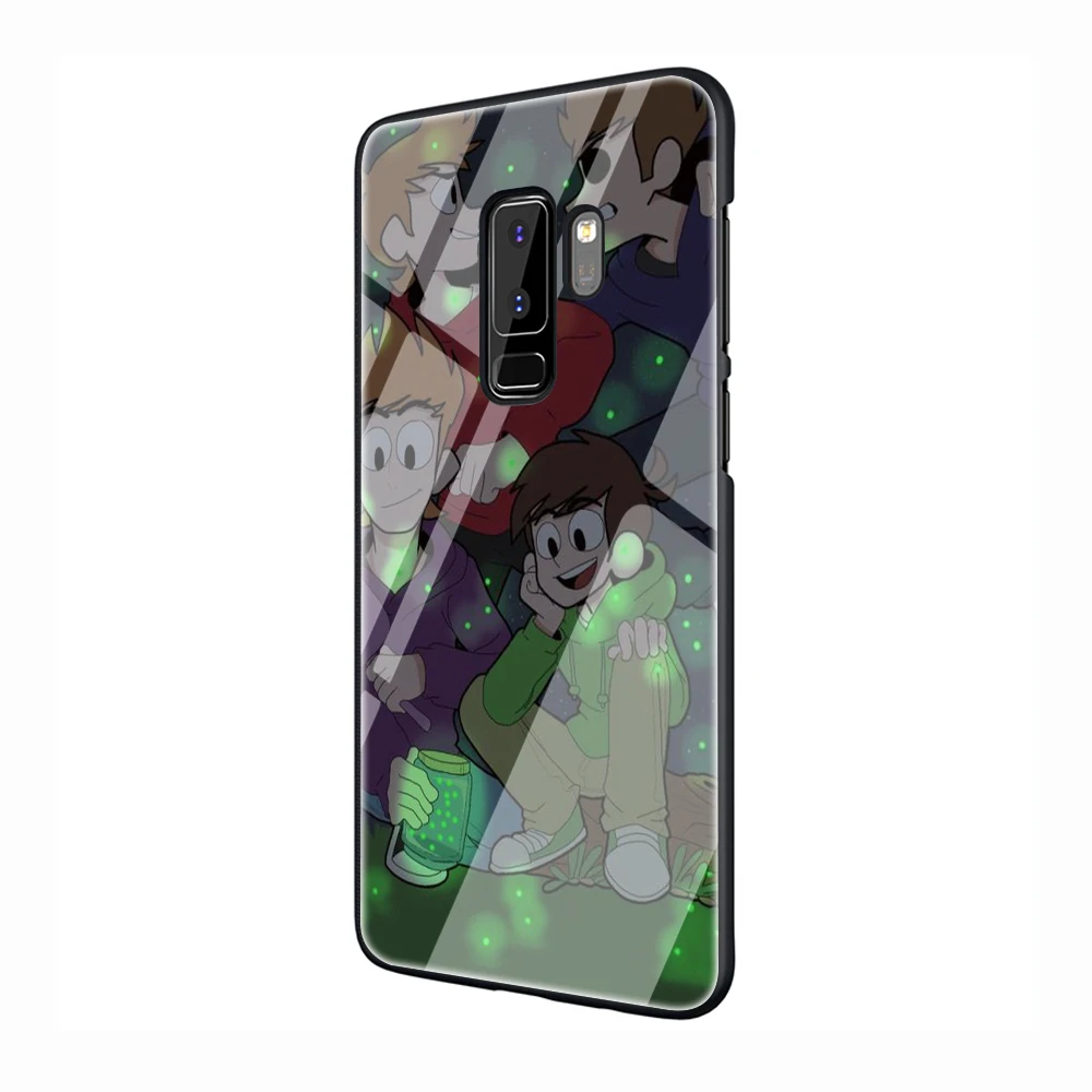 EWAU Eddsworld Стекло чехол для телефона для samsung Galaxy S7 8 9 10Plus Note8 9 A10 20 30 40 50 60 70