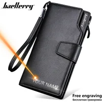 Baellerry Men Wallets Long Style High Quality Card Holder Male Purse Zipper Large Capacity Brand PU Leather Wallet For Men 1