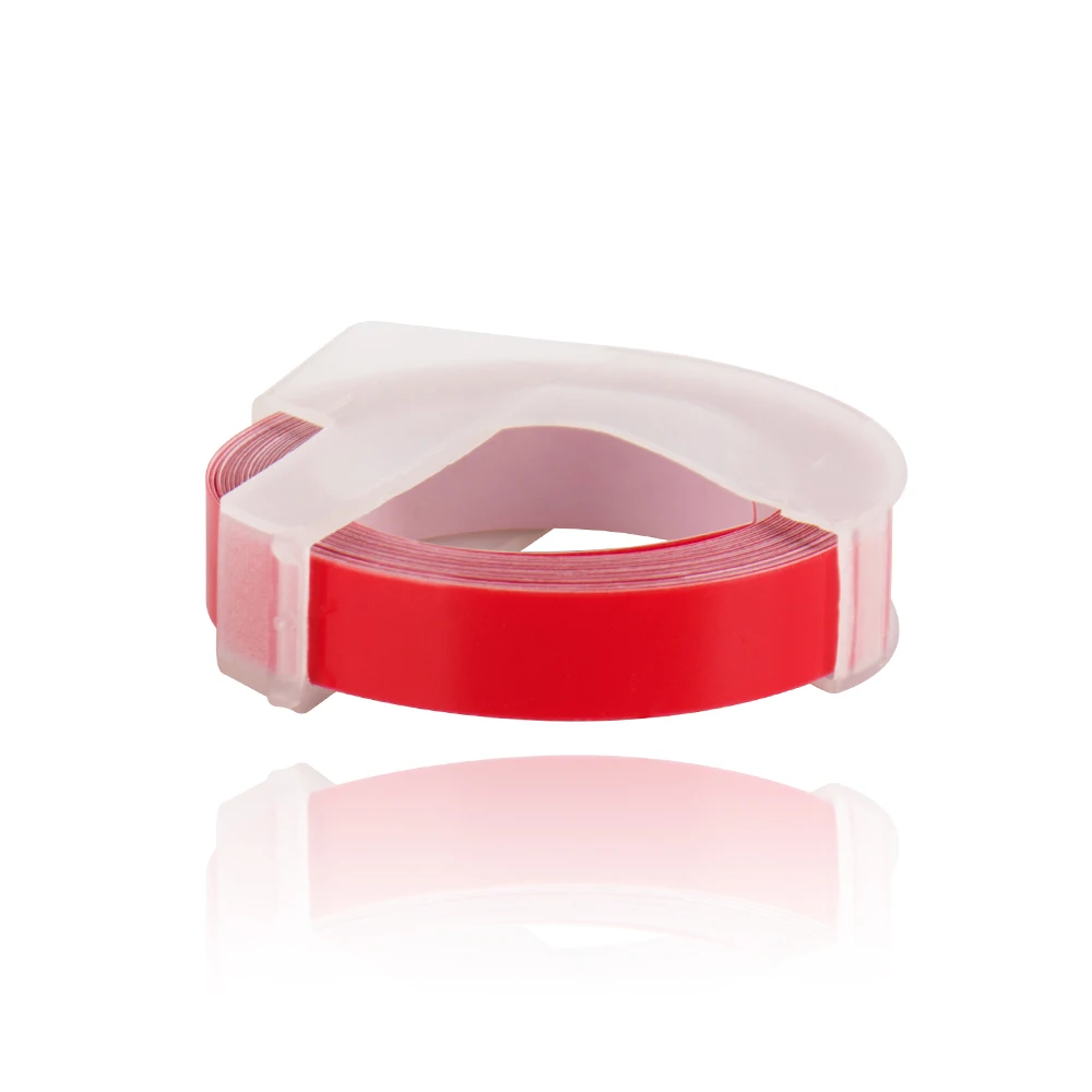 CIDY 1 шт красный цвет совместимый с DYMO 3D Пластик тиснение Xpress Label 9 мм * 3 м для DYMO 1610/1575 принтер MOTEX E101