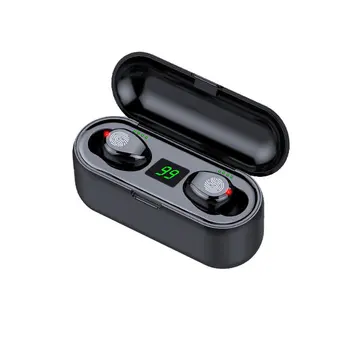 

Wireless Headphones 5.0 Dual-in-ear with Digital Display with Charging Compartment Waterproof Intelligent Noise Reduction