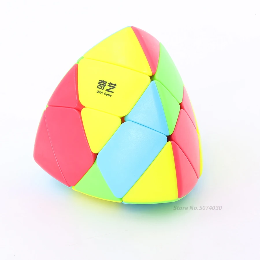 Qiyi Cube Mastermorphix 3x3 Stickerless выпуклая Пирамидка волшебный куб головоломка Forsted Поверхность Большой размер игрушка специальный Shap 3x3x3 3 слоя