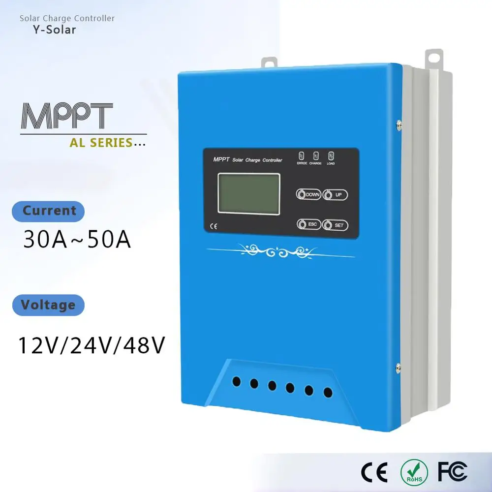 MPPT 30A 40A 50A Solar Charge Controller 12V 24V 48V Auto PV Power Regulator for Lead-acid Ternary Lithium Battery PC Wifi | Обустройство