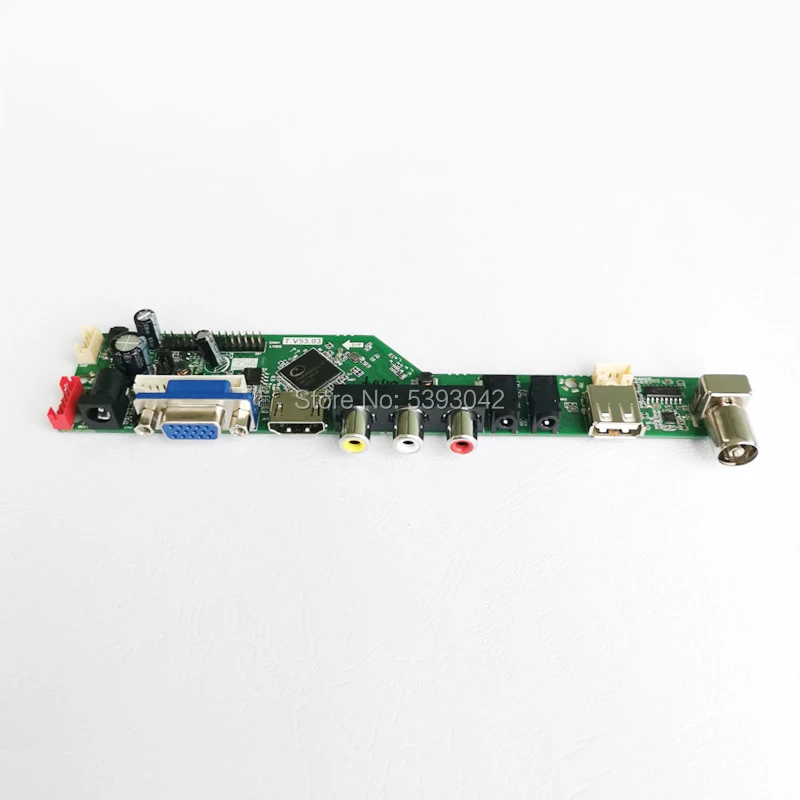 US $24.14 KIT For LP156WH2 TLE1TLEATLF1TLFA 40Pin 1366768 LVDS Analog LCD Panel VGA USB AV TV Control Drive Board