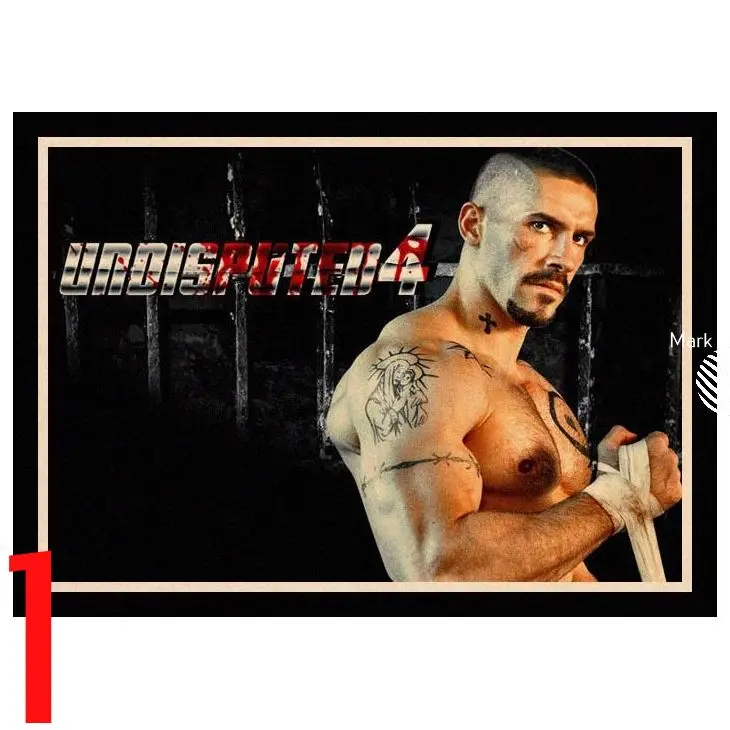 Черный Идеальные JL Boyka бесспорные Скотт Адкинс Ретро плакаты крафт обои высокое качество живопись для домашнего декора наклейки на стену HBA70 - Цвет: Черный
