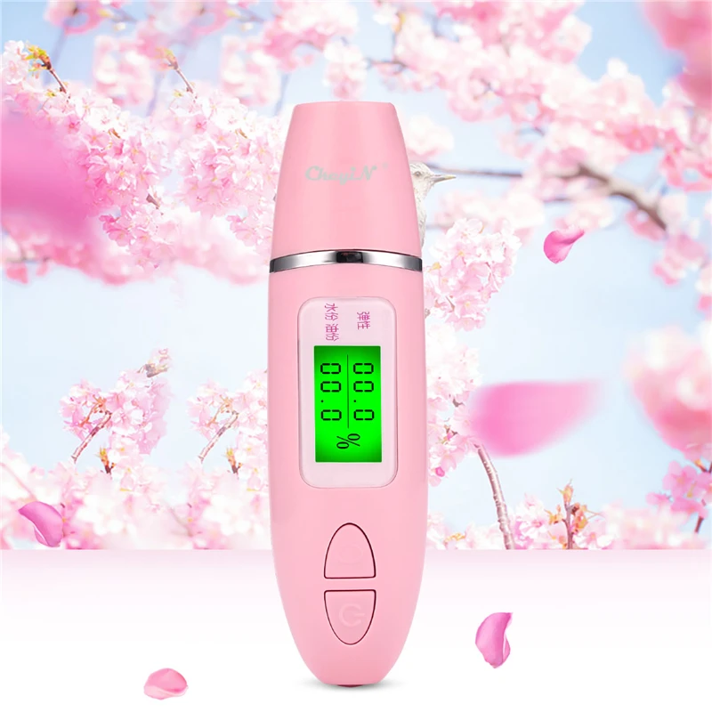 Precise Detector LCD Digital Skin Oil Moisture Tester for Face Skin Care with Bio-technology Sensor Lady Beauty Tool Spa Monitor