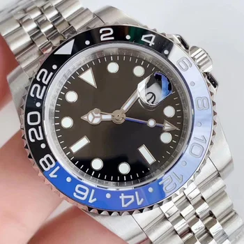 

2020 New Men Mechanical Wristwatch Automatic Black Watch Men Stainless Steel Waterproof Business Sport Mechanical Wristwatch