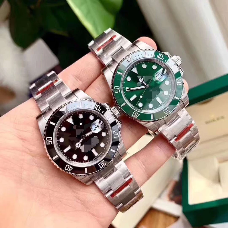 

Men Rolexablen Watch Waterproof Mechanical Movement Laser Logo Original Box Original certificate