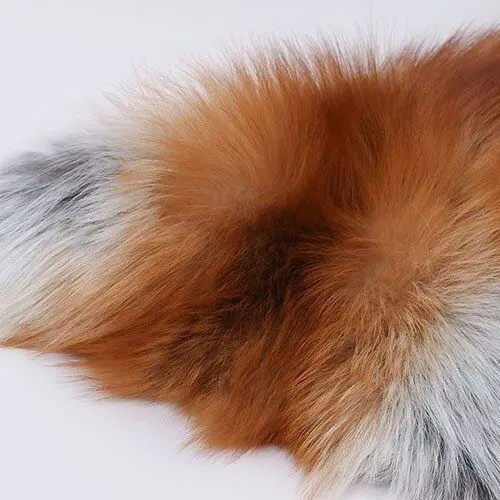 Женская куртка из натурального меха лисы, теплая меховая куртка, зимнее меховое пальто - Цвет: as picture