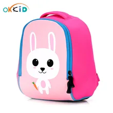 OKKID Детский рюкзак для девочек милый розовый рюкзак с кроликом детские школьные сумки для девочек маленький школьный рюкзак для маленьких мальчиков