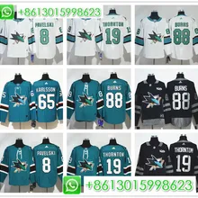 Мужские Сан-Жозе Брент Бернс Erik Karlsson Joe Pavelski Joe Thornton хоккейные Аутентичные Джерси