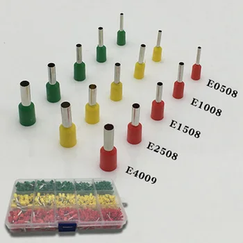 

Tube Terminal 3-color box with 990 pcs Pin Bare Terminal Copper Nose Cold Press Terminal Wire Connector