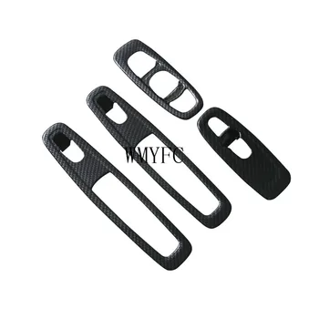 

car body door Window glass inner panel Armrest Lift Switch Button trim frame molding 4pcs For Renault Kadjar 2016 - 2018 2019
