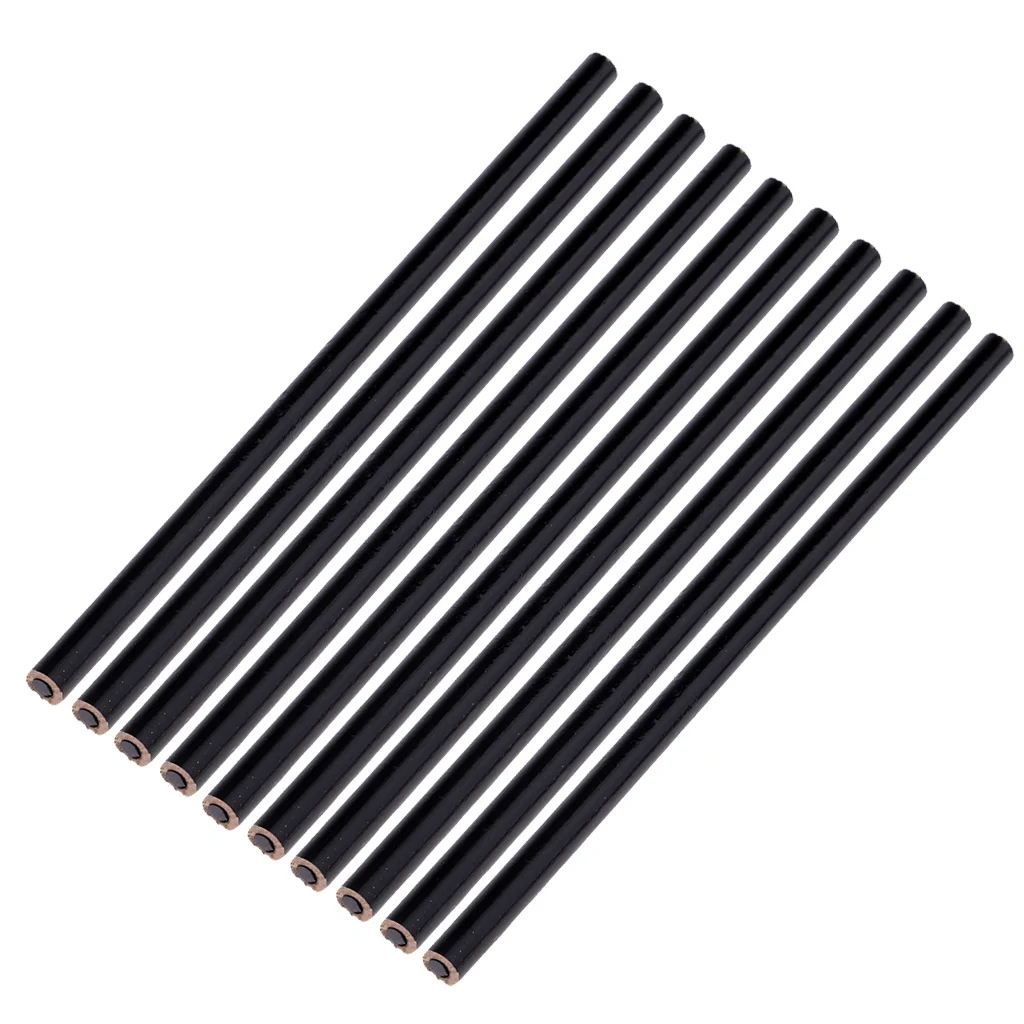 10x China Markers Pencils Draw Mark Crayon Pencil White Black Lead for Signing Marking on The Wood Glass Garments Fabrics Paper 