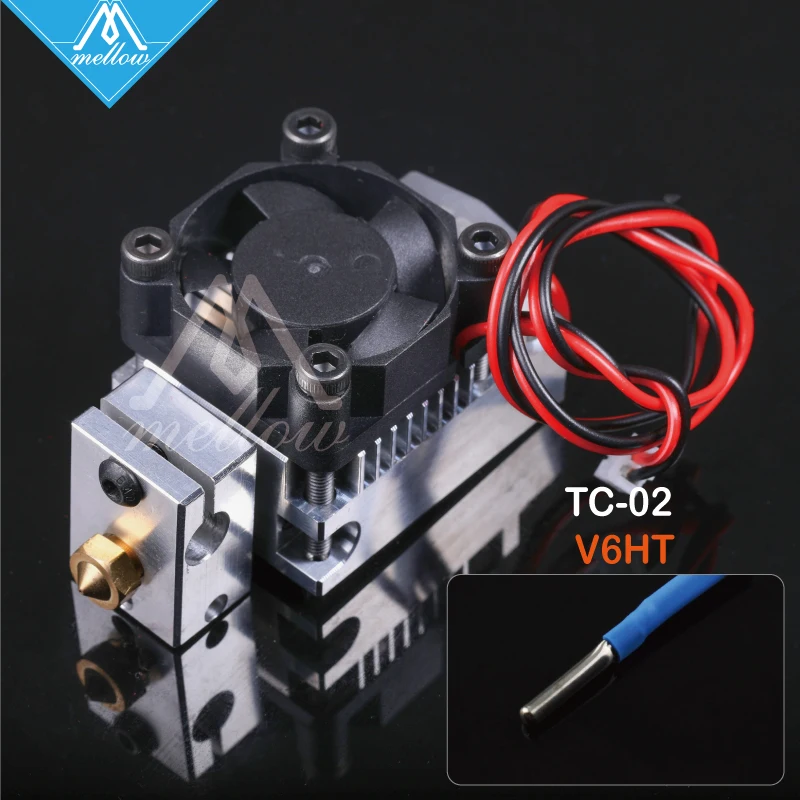 Экструдер Mellow для 3D принтера I3 12 В/24 В циклопс и Чимера 2 в 1 цвета Hotend Bowden с