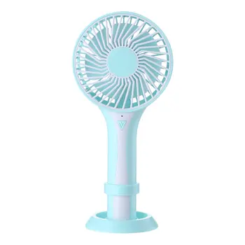 

D6 Mini USB Rechargeable Handheld Fan Portable With Base Home Student Portable Desktop Office Fan Outdoor