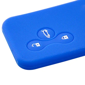 OkeyTech coperchio chiave auto remoto in Silicone di alta qualità per Renualt Megane Scenic 2 Clio 3 portachiavi sostituzione chiavi in gomma - OkeyTech coperchio chiave auto remoto in Silicone di alta qualit per Renualt Megane Scenic 2