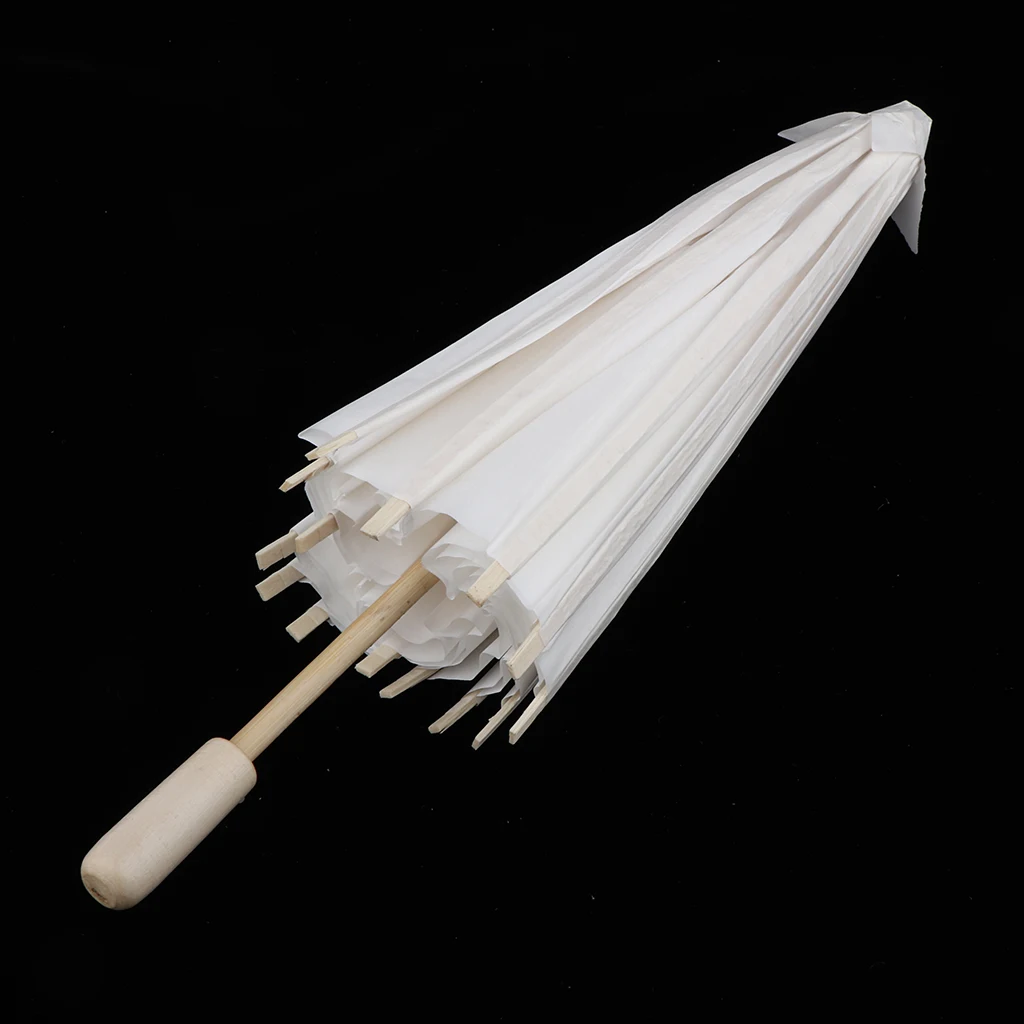 Party Supplies Mini Paper Parasol Umbrellas Blank Paper Umbrellas DIY Creative Craft Umbrella Graffiti Kids Toys