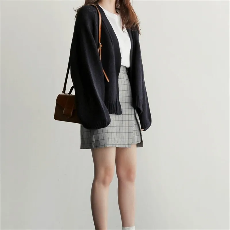 knitted sweater cardigans women korea loose sweater coat solid knitting outwear open stitch autumn loose knitted tops 2019 Y277 knitted sweater cardigans women korea loose sweater coat solid knitting outwear open stitch autumn loose knitted tops 2019 Y277