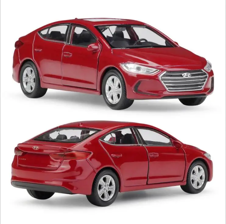Игрушка hyundai elantra масштаб 1:36 модель Литая автомобиля игрушка с отрывной спинкой