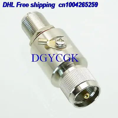 

DHL 20pcs for electric Arrestor PL259 UHF male plug to SO239 UHF female 0-3GHZ 230V 50 ohm 22ra