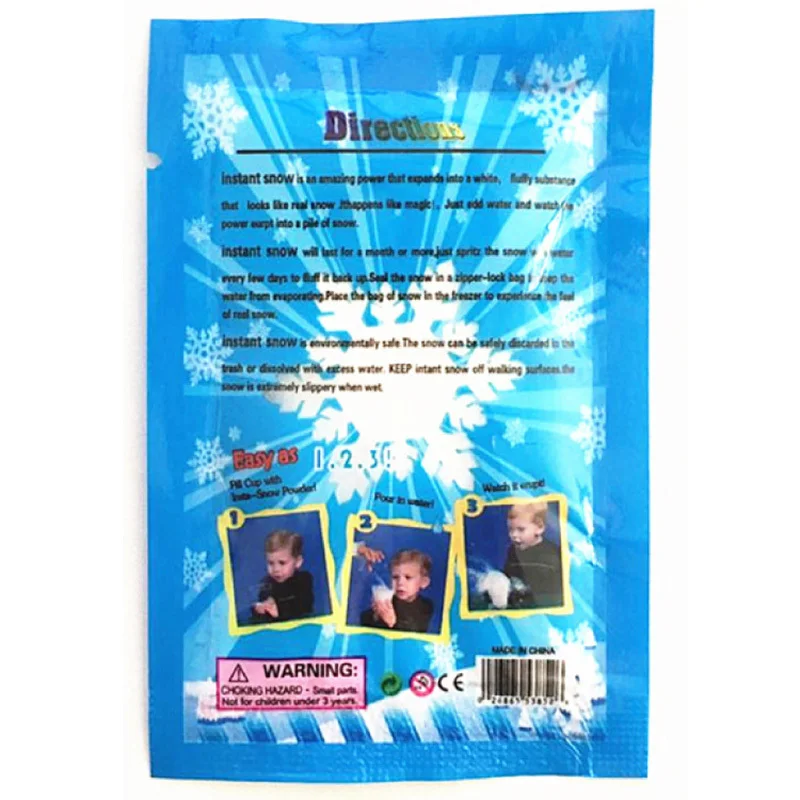 Magic Instant Fake Snow 10Pcs Super Absorbant Fake Fluffy Snow