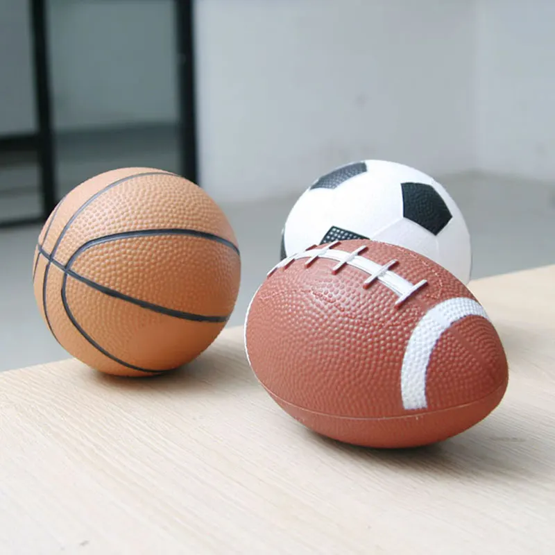 Резиновая детская спортивная игрушка мяч Футбол Баскетбол Футбол наружная игра игрушка мяч - Цвет: 3PCS